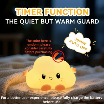 Cloud Night Light,Touch-Control Dimming, Charging & Timing ,For Home Decor, Perfect Gift Choice