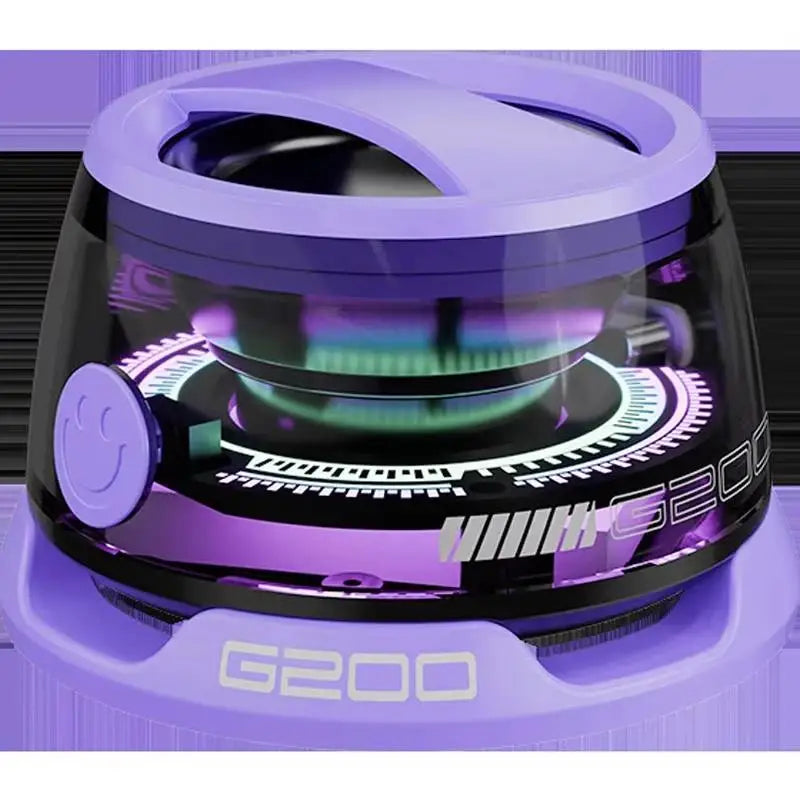 Mini Stereo Speaker Bluetooth Wireless With RGB Lighting Magnetic Base Travel Phone Holder For iPhone/Xiaomi/Huawei/PC/MacBook