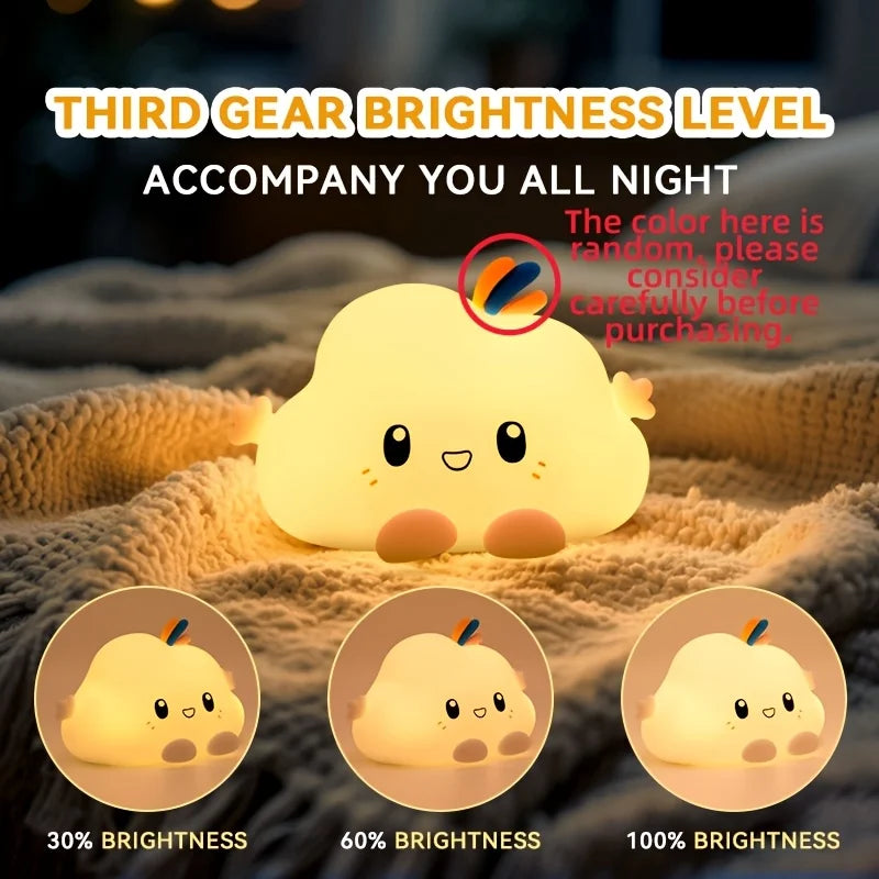Cloud Night Light,Touch-Control Dimming, Charging & Timing ,For Home Decor, Perfect Gift Choice