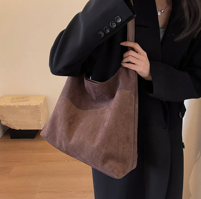 Vintage Suede Large Capacity Shoulder Bag
