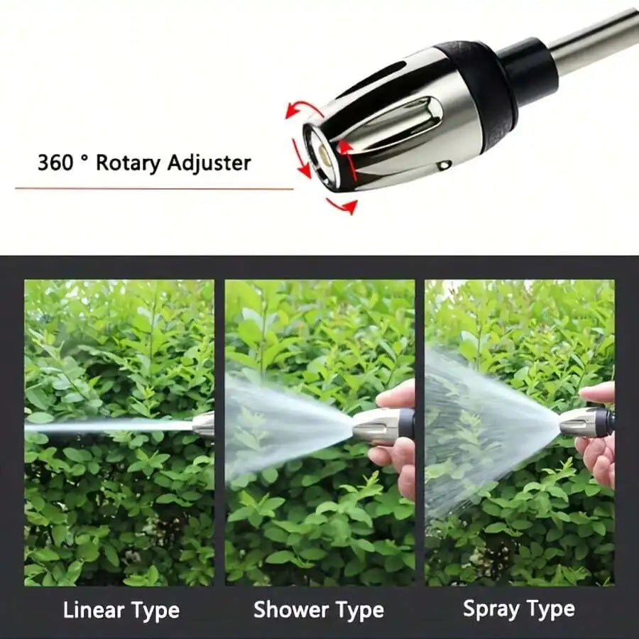High-Pressure Car Wash Nozzle With Foam Tank Multi-Function Water Gun For Motorcycle Home Garden