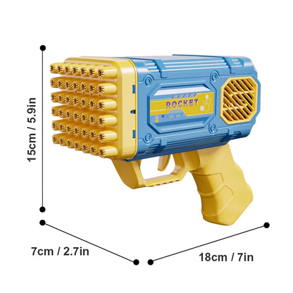 42 hole bubble gun toy children's light bubble gun holiday gift birthday party outdoor activities without battery bubble water