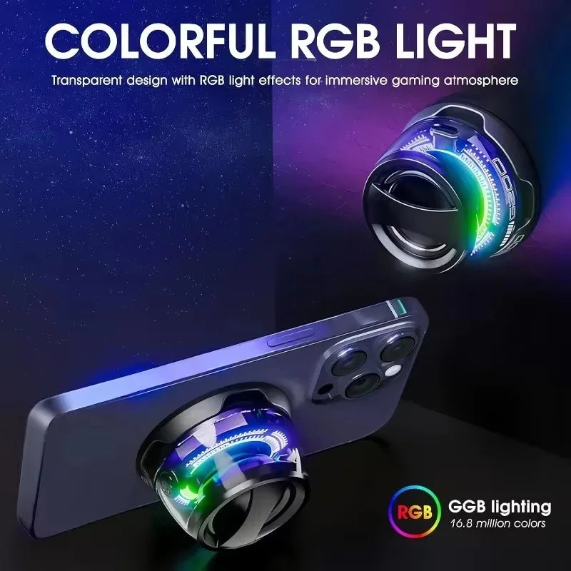 Mini Stereo Speaker Bluetooth Wireless With RGB Lighting Magnetic Base Travel Phone Holder For iPhone/Xiaomi/Huawei/PC/MacBook