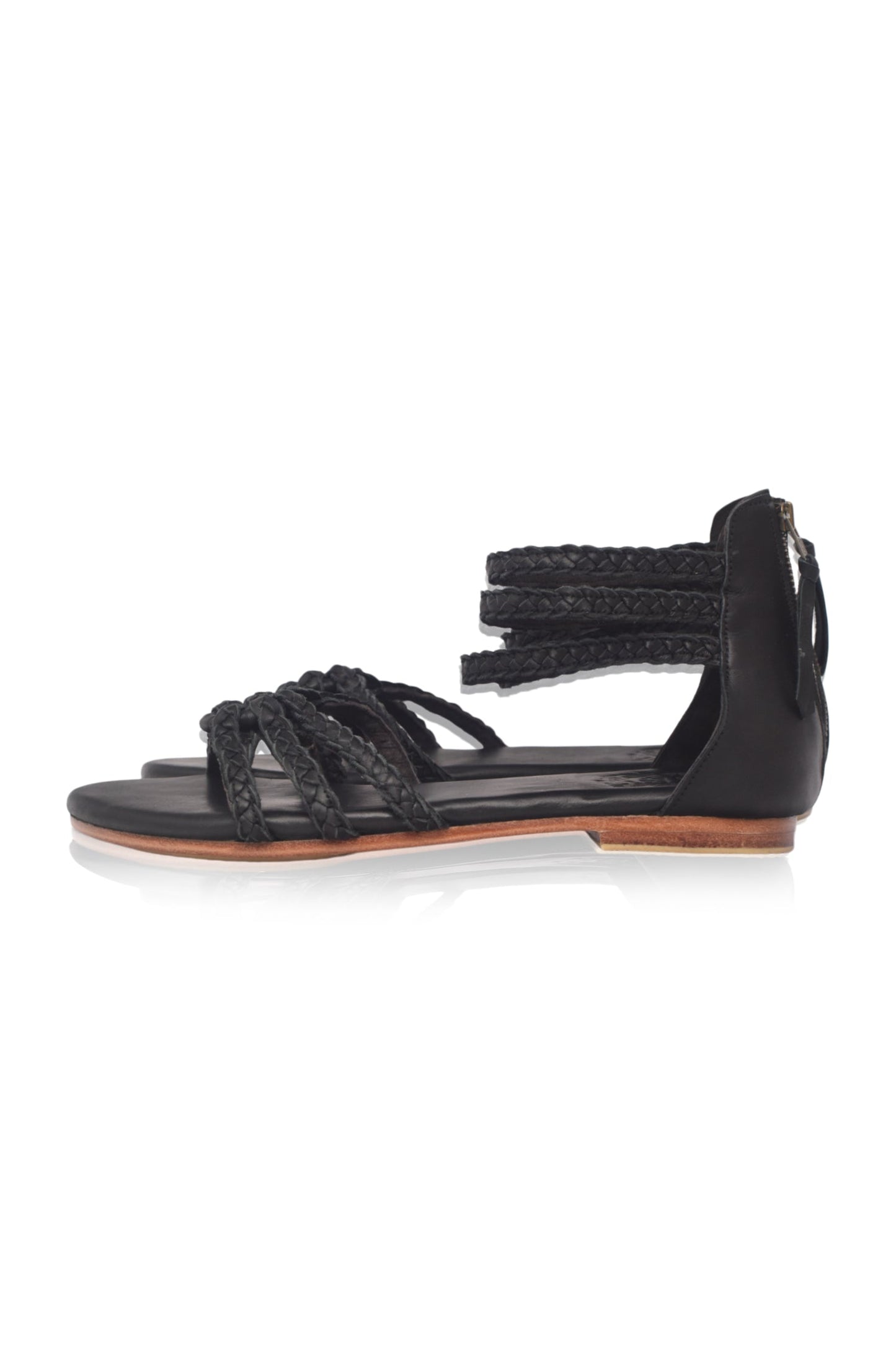 All Aboard Braided Leather Sandals