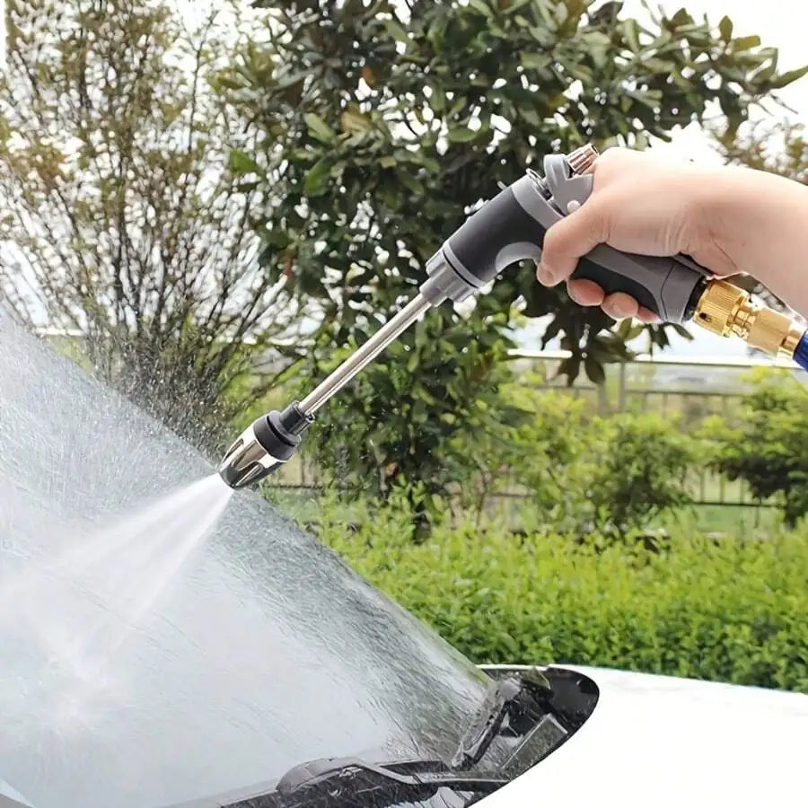 High-Pressure Car Wash Nozzle With Foam Tank Multi-Function Water Gun For Motorcycle Home Garden
