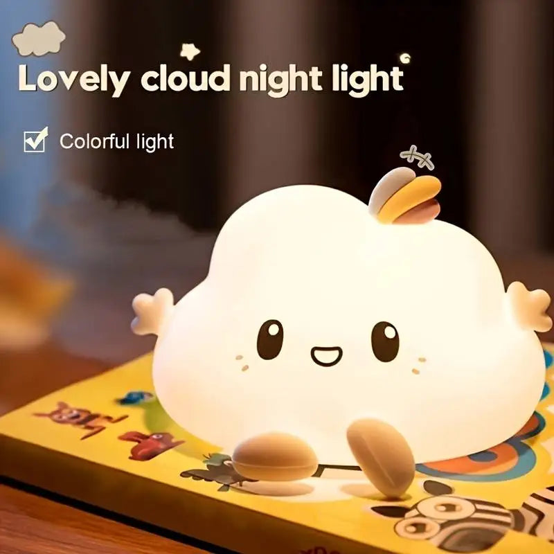 Cloud Night Light,Touch-Control Dimming, Charging & Timing ,For Home Decor, Perfect Gift Choice