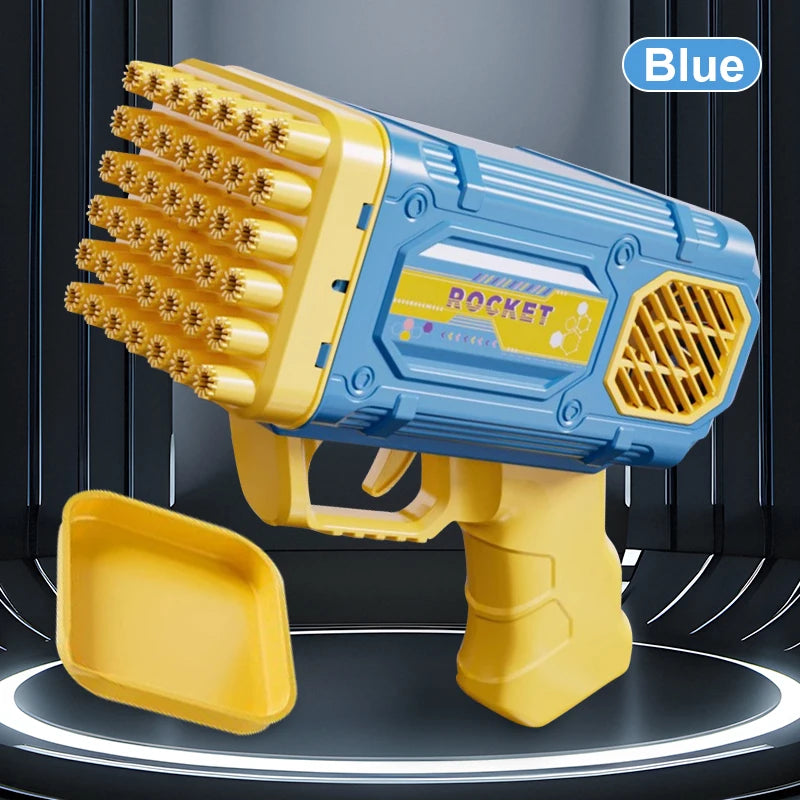 42 hole bubble gun toy children's light bubble gun holiday gift birthday party outdoor activities without battery bubble water