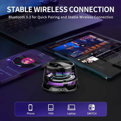 Portable Bluetooth Speaker Magnetic Mini Sound Box G200 with RGB Light Bluetooth Wireless Outdoor Speaker for Travel Must Have