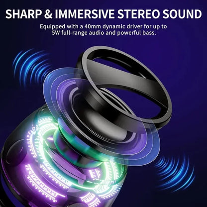 Portable Bluetooth Speaker Magnetic Mini Sound Box G200 with RGB Light Bluetooth Wireless Outdoor Speaker for Travel Must Have