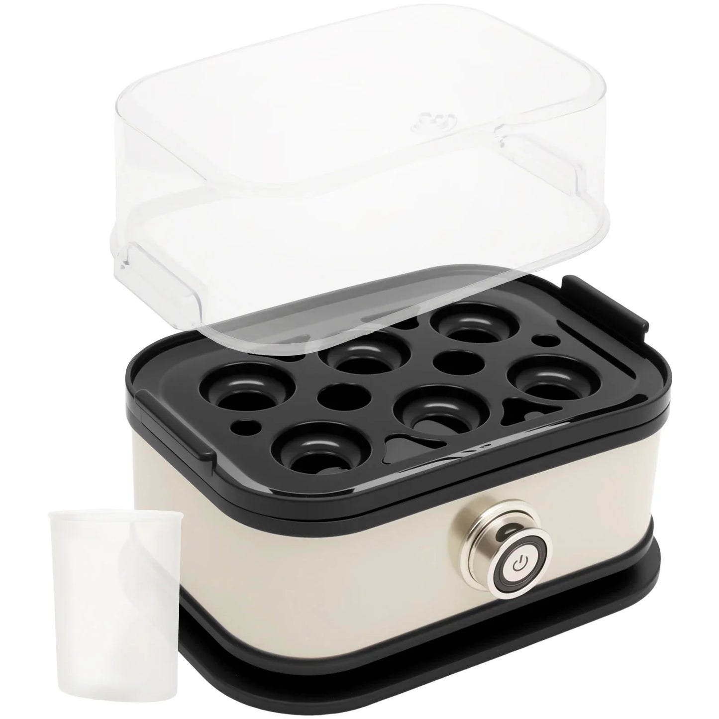6 Egg Capacity Electric Egg Cooker Stainless Steel Henapple Boiler with Auto Shut Off Feature Safe Henapple for Home