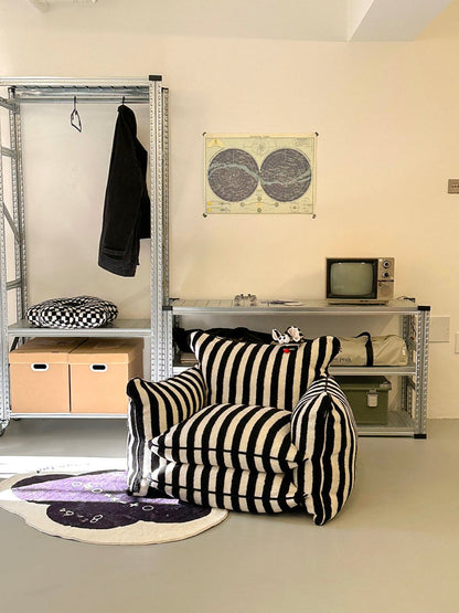 Playful Mind Striped Lazy Sofa Chair