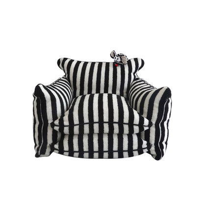 Playful Mind Striped Lazy Sofa Chair