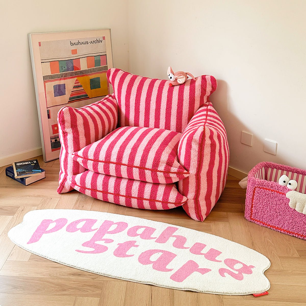 Playful Mind Striped Lazy Sofa Chair
