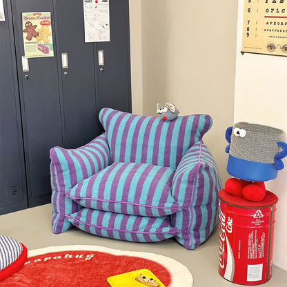 Playful Mind Striped Lazy Sofa Chair