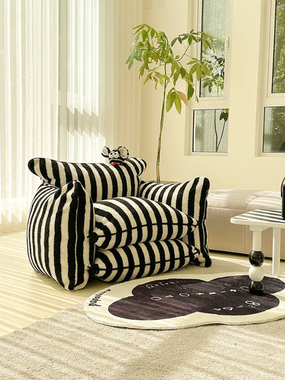 Playful Mind Striped Lazy Sofa Chair